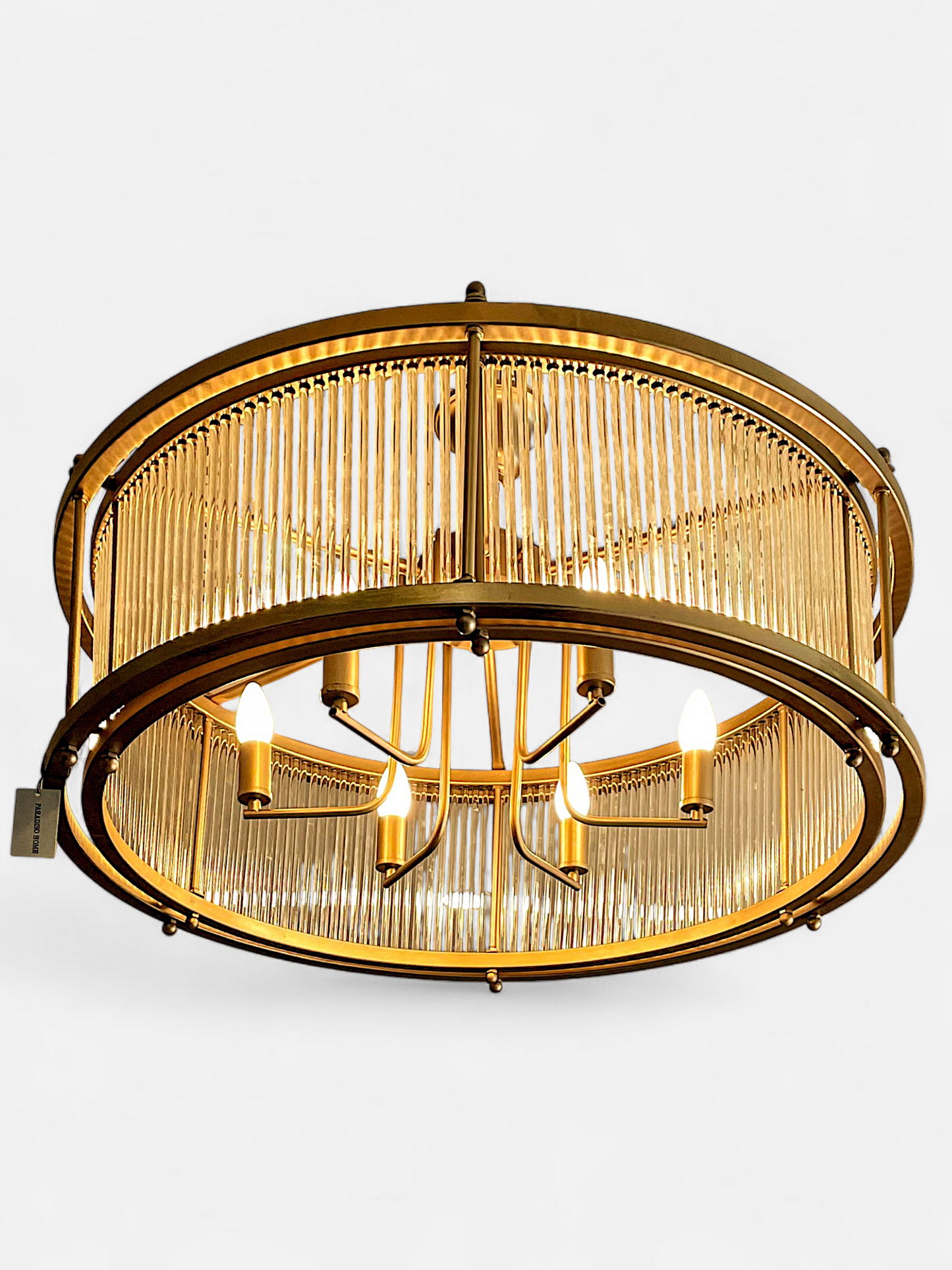 RAVINCI ROUND CHANDELIER (ANTIQUE GOLD)