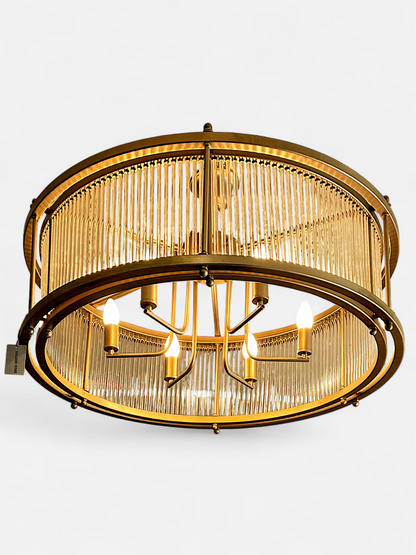 RAVINCI ROUND CHANDELIER (ANTIQUE GOLD)