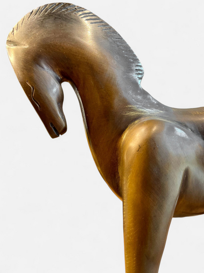ASHWA HORSE ANTIQUE BRONZE (SET OF 2)