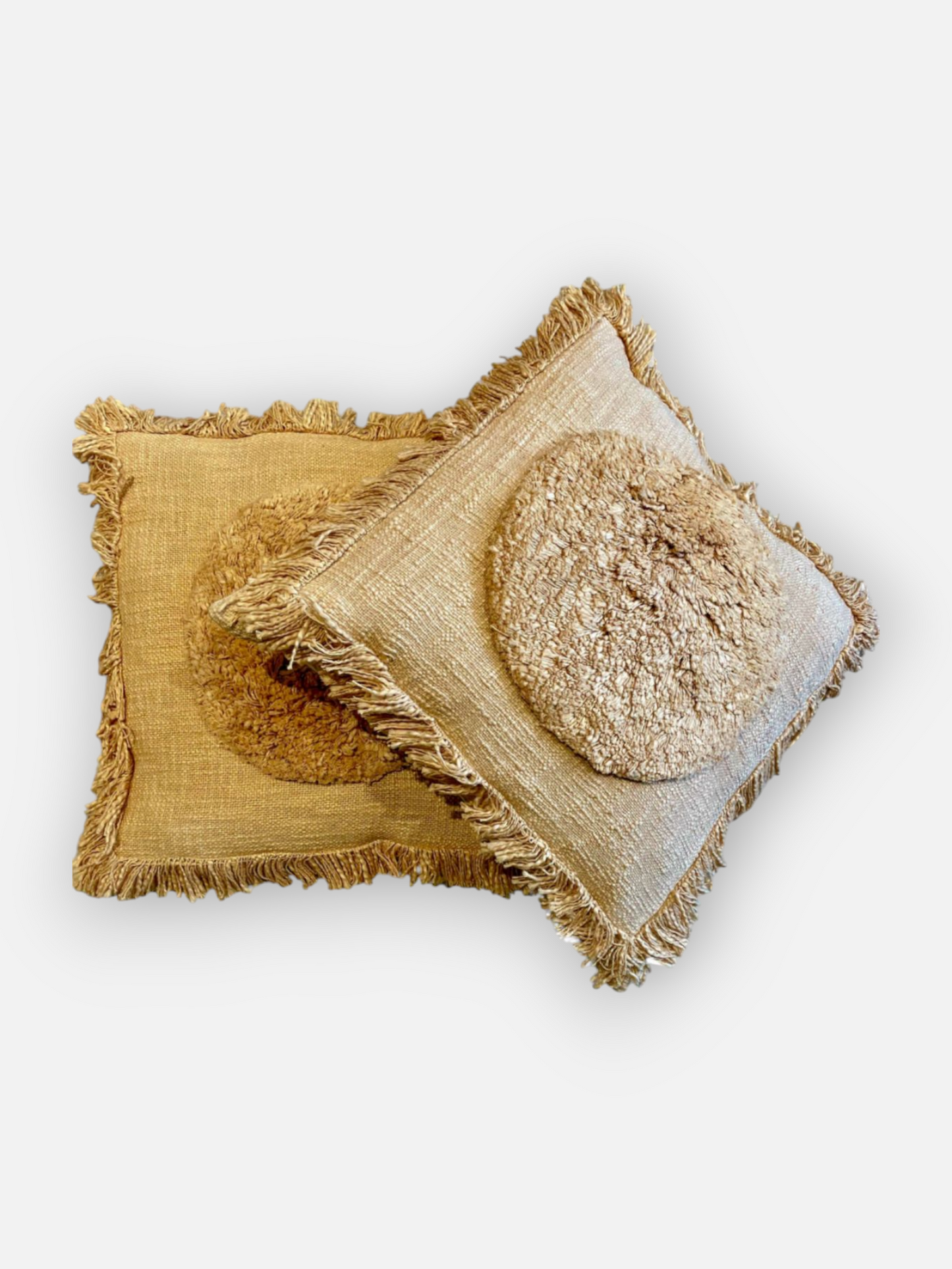 ROSELLE CUSHION BEIGE 18 x 18 IN
