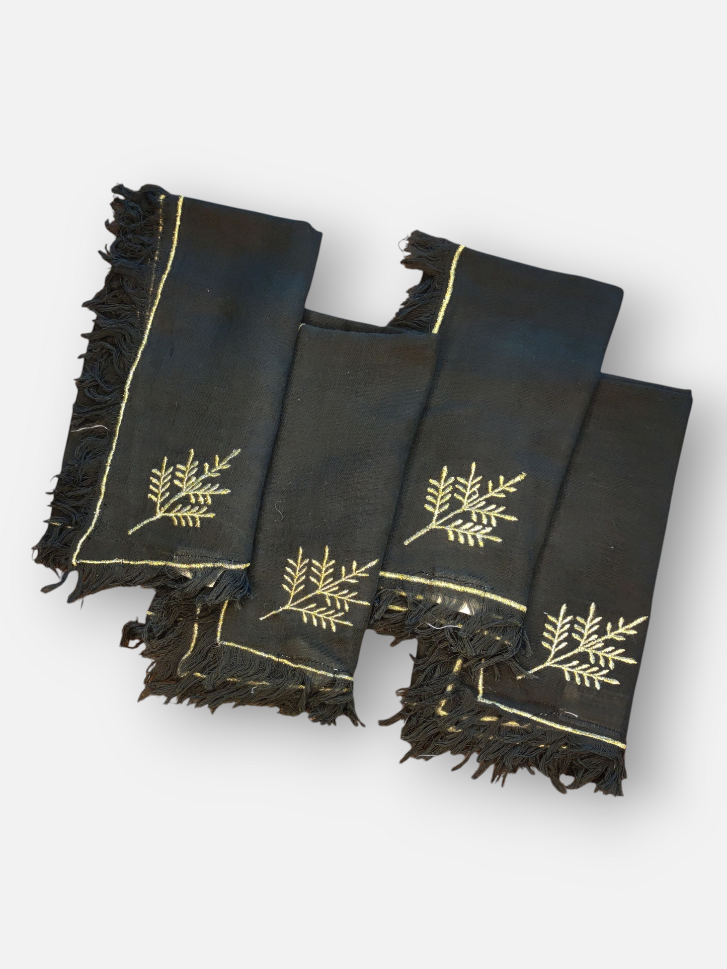 AURUM DINNER NAPKIN BLACK (SET OF 4)
