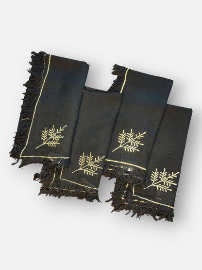 AURUM DINNER NAPKIN BLACK (SET OF 4)
