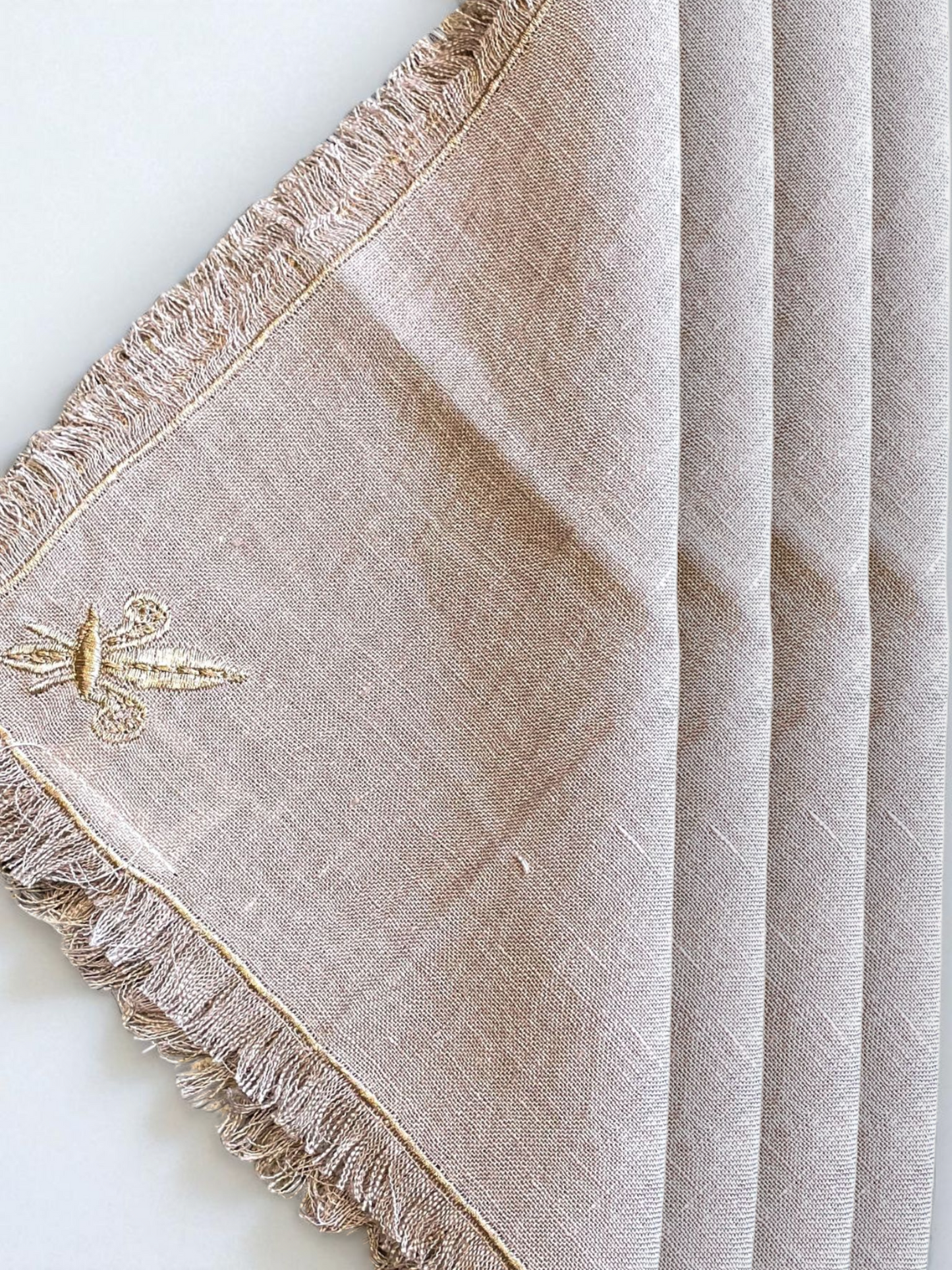 VELLURA PEACH COCKTAIL NAPKIN PEACH