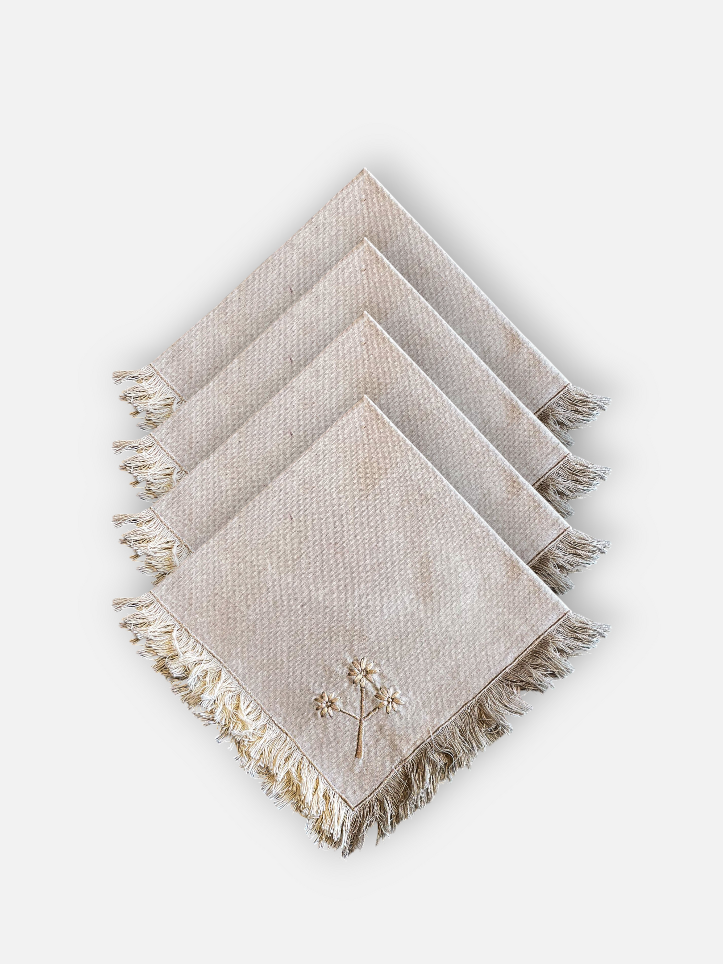 DAHLIA DINNER NAPKIN WARM BEIGE