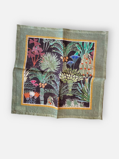 SELVA NOIRE DINNER NAPKIN OLIVE GREEN