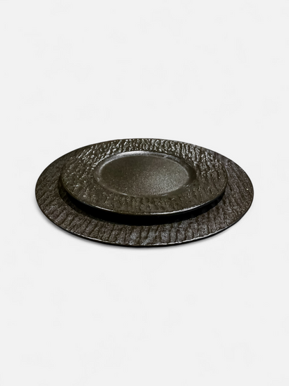 BLACK LAVA SMALL PLATE