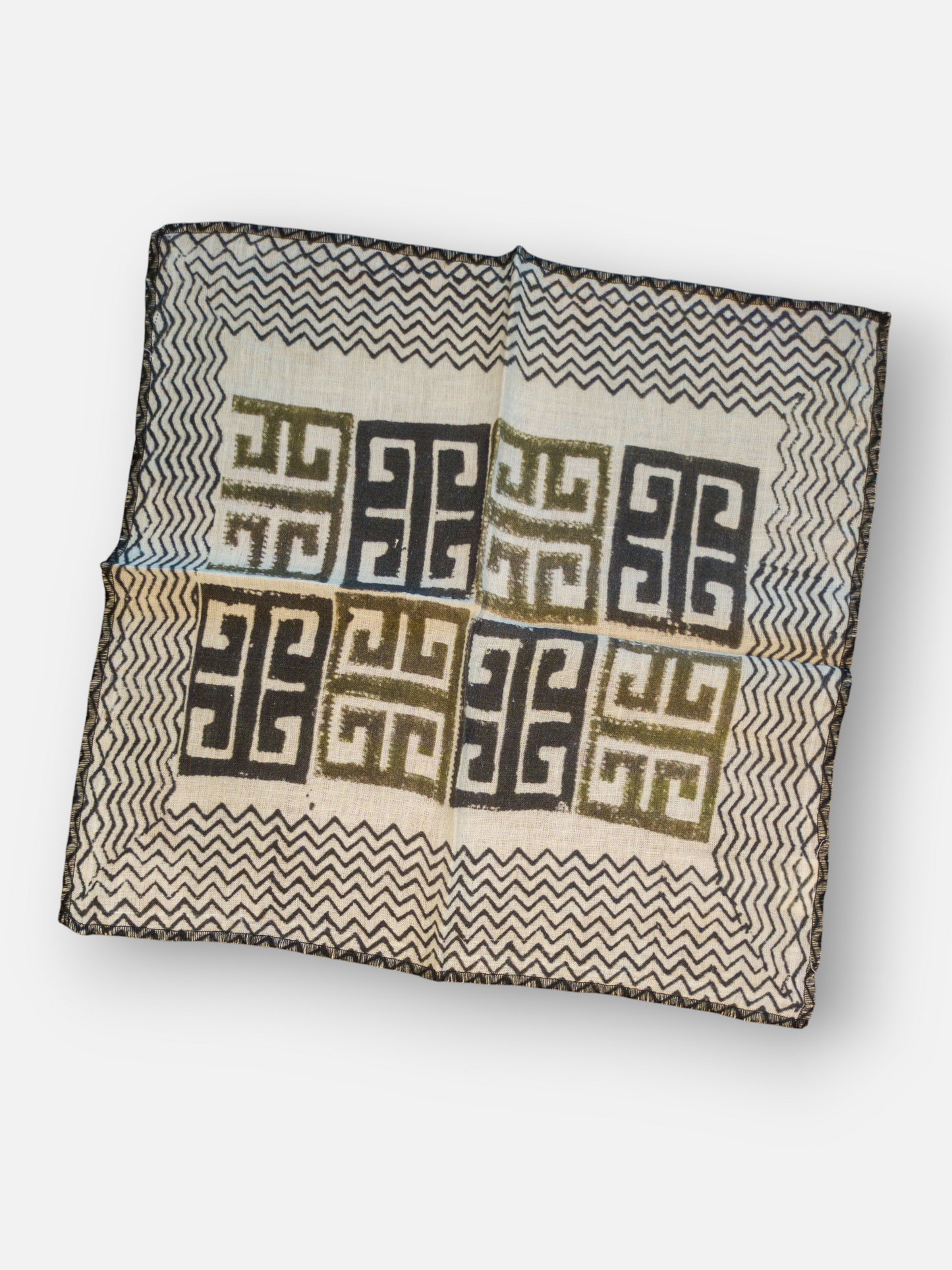 SIROCCO DINNER NAPKIN OLIVE GREEN & MULTI  (SET OF 4)