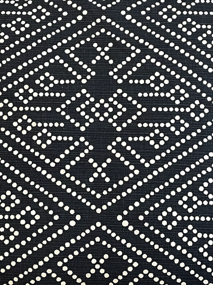 NOCTURNE GRID CUSHION WHITE & BLACK 20 x 20 IN