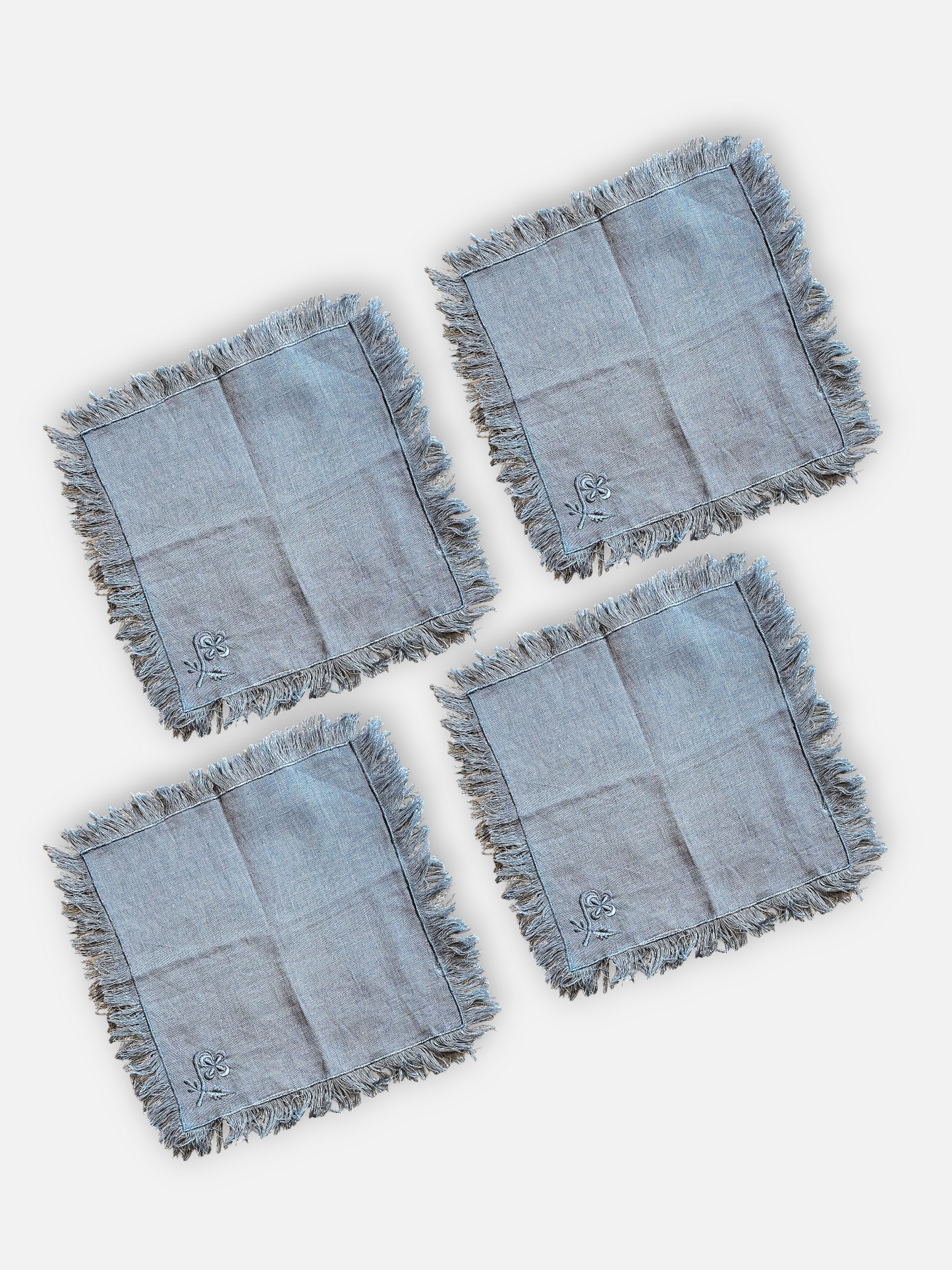 NOIRBLOOM COCKTAIL NAPKIN GREY (SET OF 4)