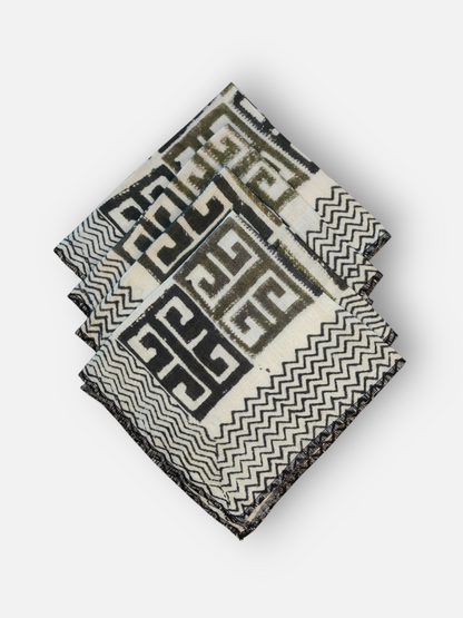 SIROCCO DINNER NAPKIN OLIVE GREEN & MULTI  (SET OF 4)