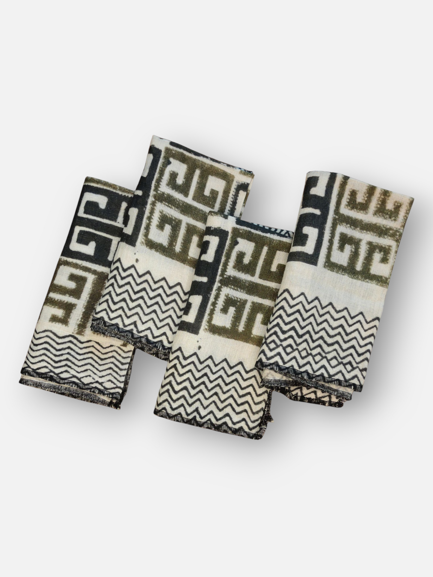 SIROCCO DINNER NAPKIN OLIVE GREEN & MULTI  (SET OF 4)
