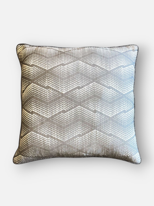 DRESLYN CUSHION SOFT GREY 18 x 18 IN