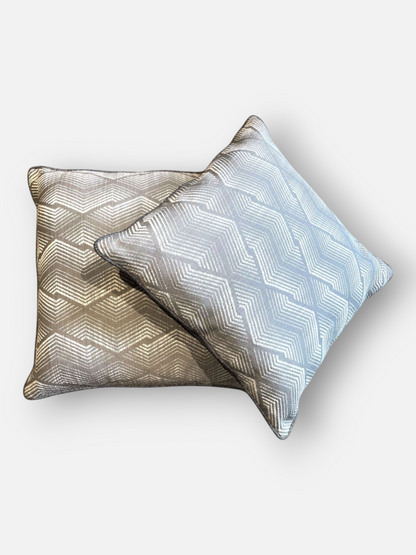 DRESLYN CUSHION SOFT GREY 18 x 18 IN