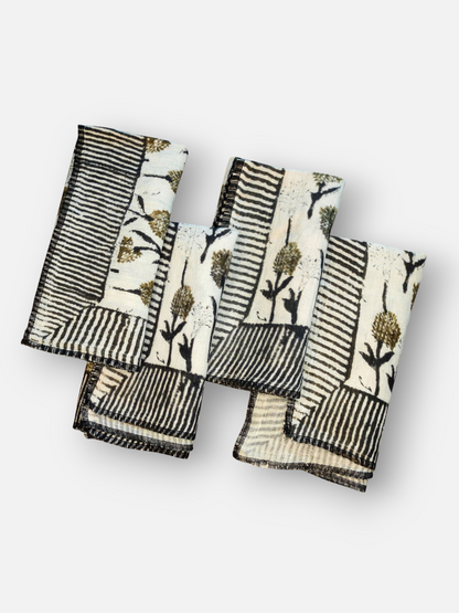 BOTANICA DINNER NAPKIN OLIVE GREEN & MULTI (SET OF 4)