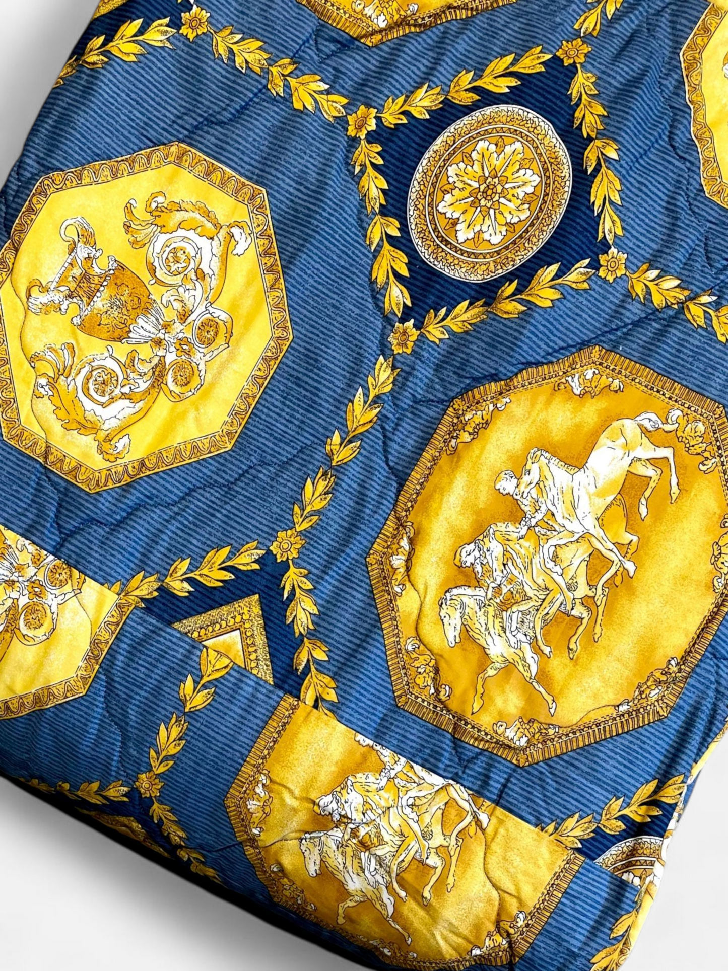 ROYAL HAVEN QUILTED COMFORTER ROYAL BLUE 90 x 108 IN