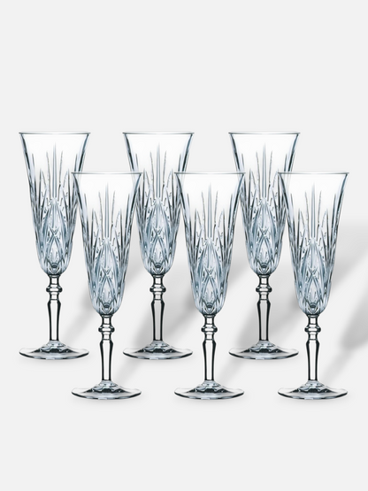PALAIS TAPER CHAMPAHNE GLASS (SET OF 6)