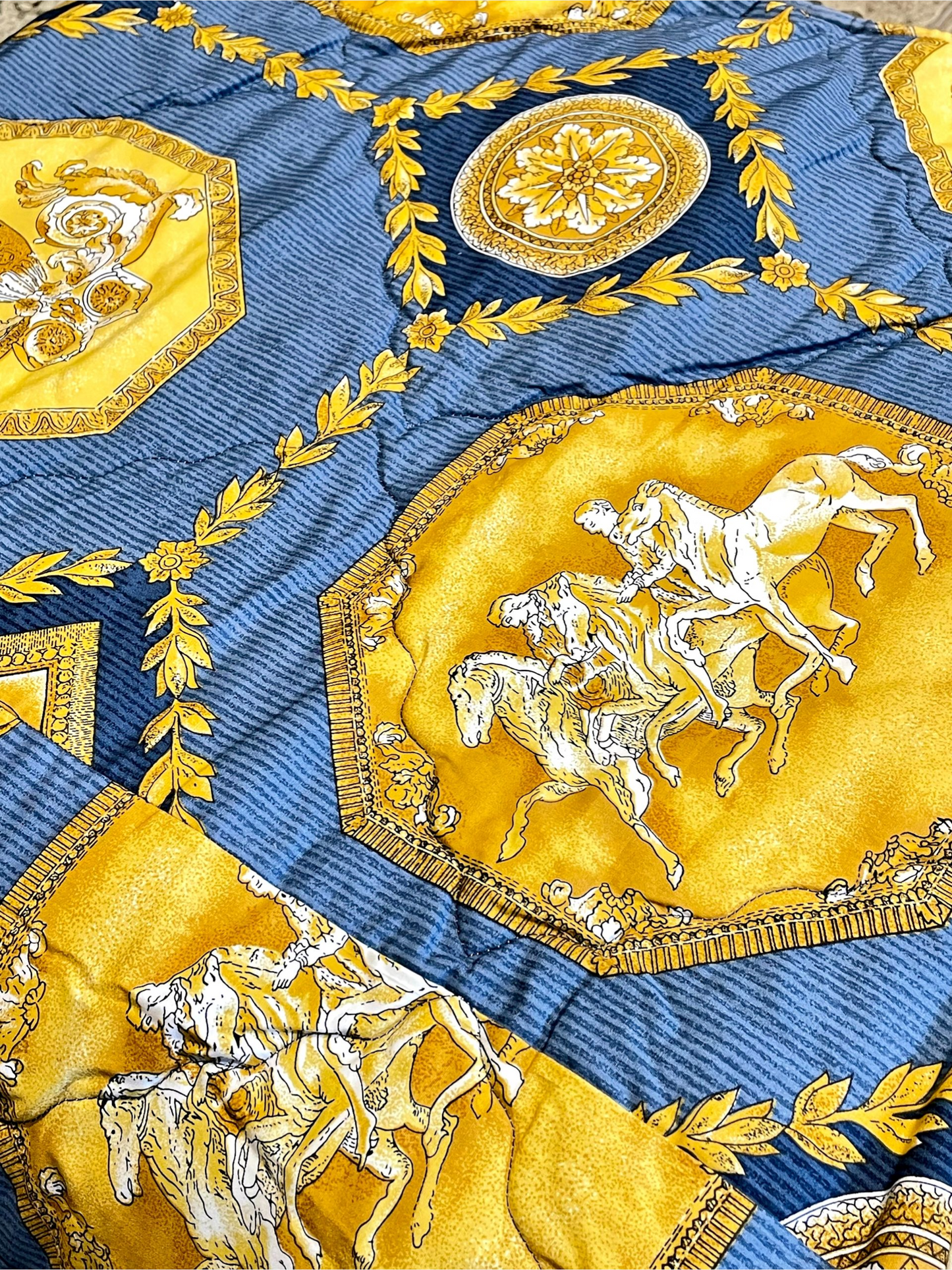 ROYAL HAVEN QUILTED COMFORTER ROYAL BLUE 90 x 108 IN