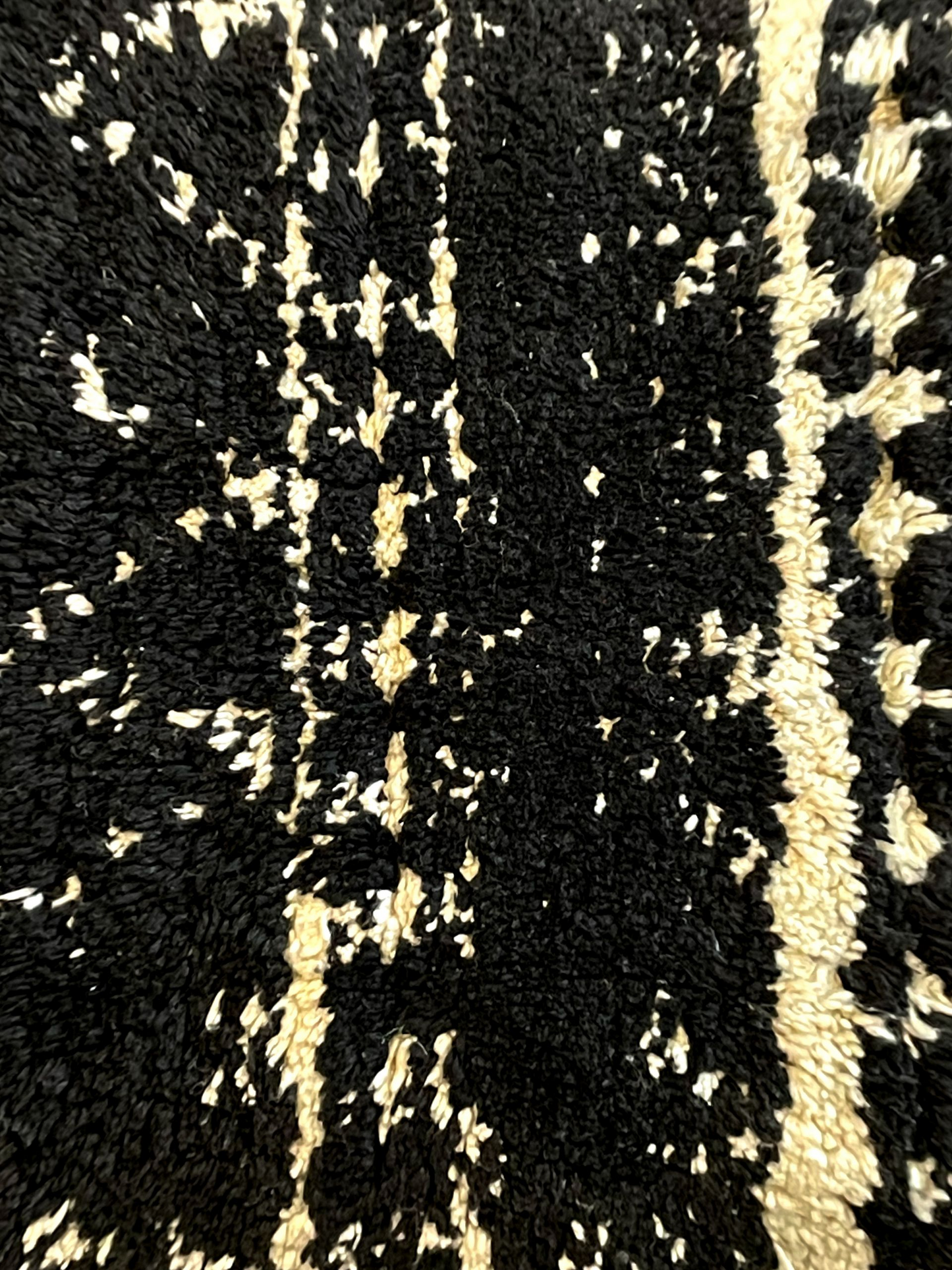 RAAKA LUMBER CUSHION BLACK & IVORY 18 x 12 IN