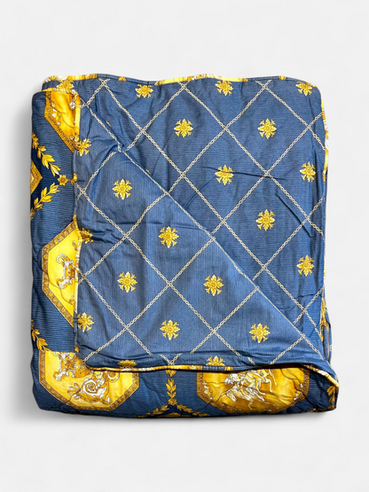 ROYAL HAVEN QUILTED COMFORTER ROYAL BLUE 90 x 108 IN