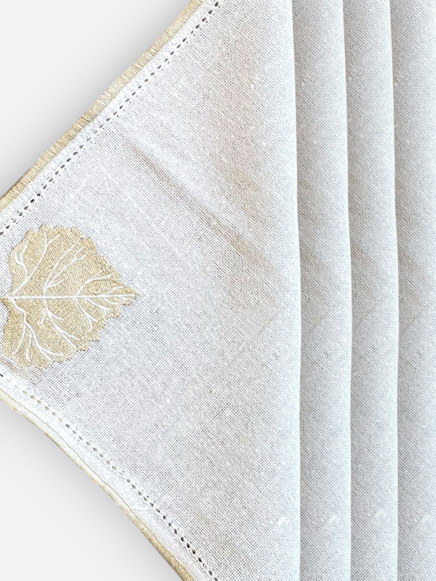 LUMORA COCKTAIL NAPKIN NATURAL WHITE (SET OF 4)