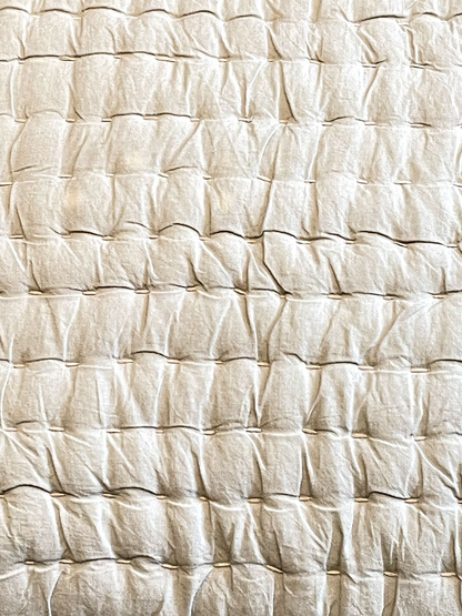 DRAPE CUSHION IVORY 20 x 20 IN