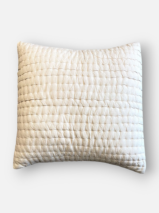 DRAPE CUSHION IVORY 20 x 20 IN
