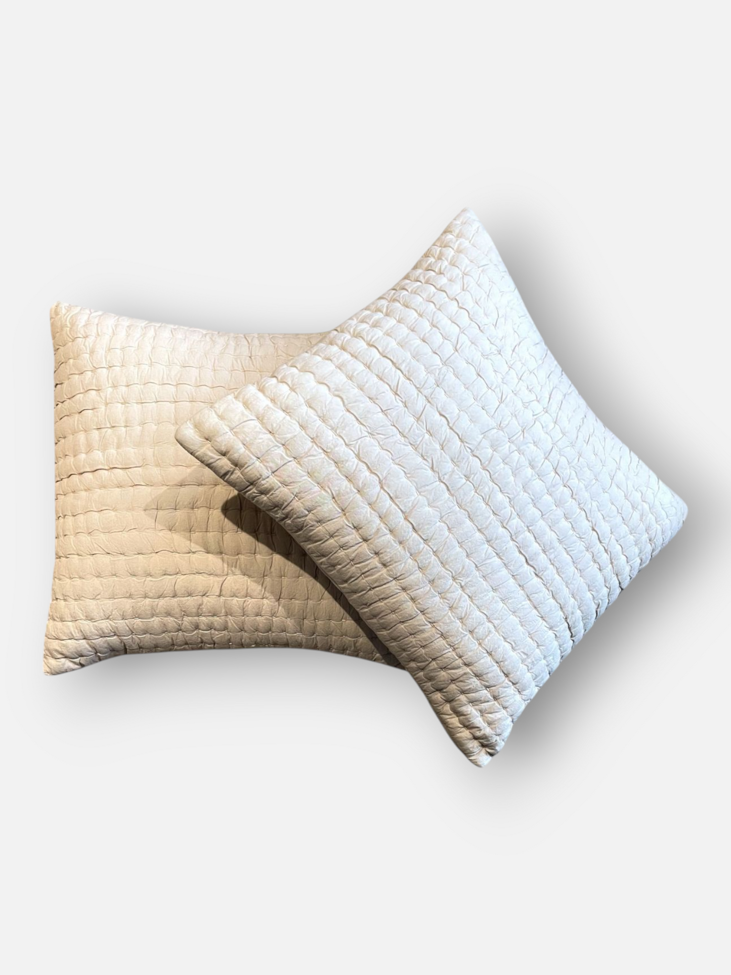 DRAPE CUSHION IVORY 20 x 20 IN