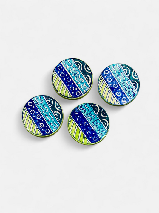 BLUE RIVER COASTER (SET OF 4)