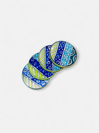 BLUE RIVER COASTER (SET OF 4)