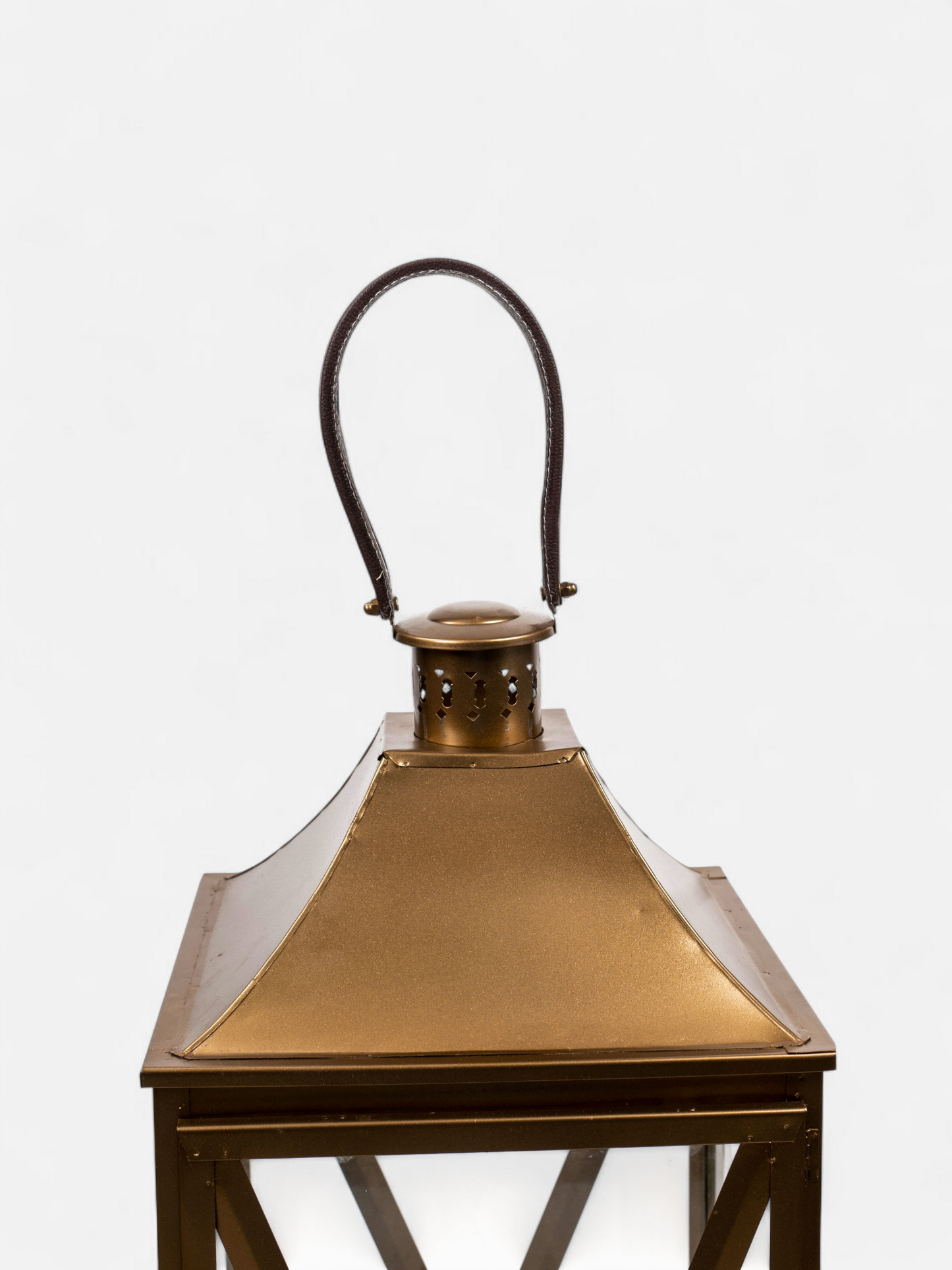 CRISCROSS LANTERN MATT GOLD BIG (PER PC)