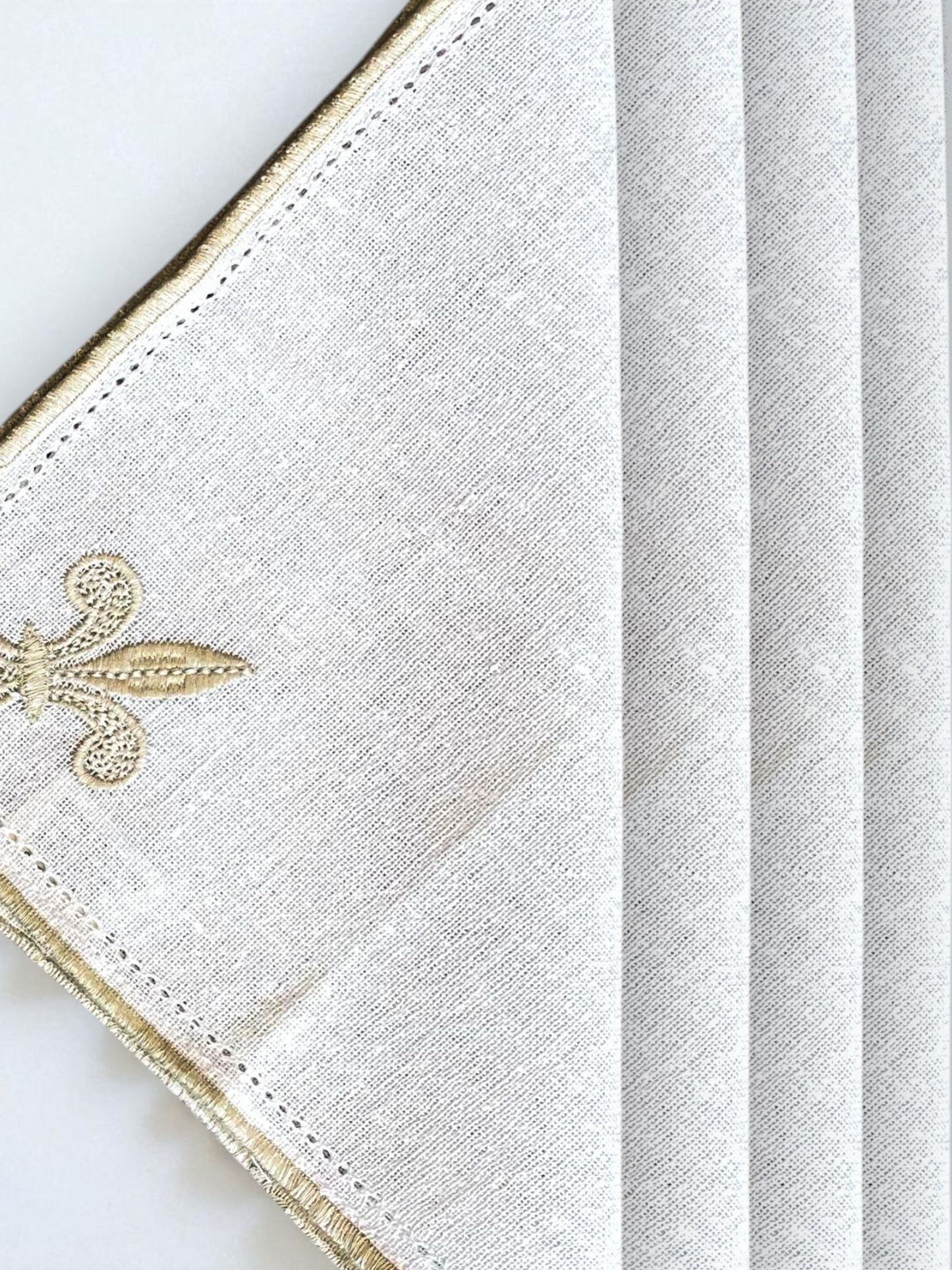 BELLEGARDE COCKTAIL NAPKIN NATURAL GOLD (SET OF 4)
