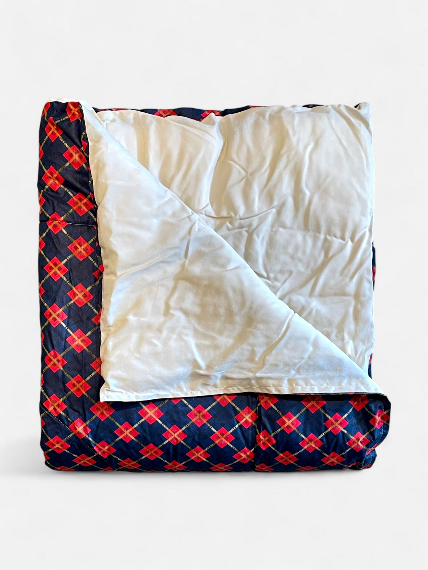 DAWNSTONE QUILTED COMFORTER NAVY BLUE 90 x 108 IN