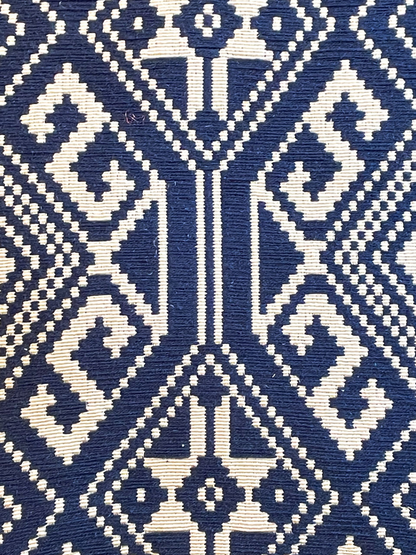 DUNARI INDIGO CUSHION MIDNIGHT BLUE 13 x 13 IN