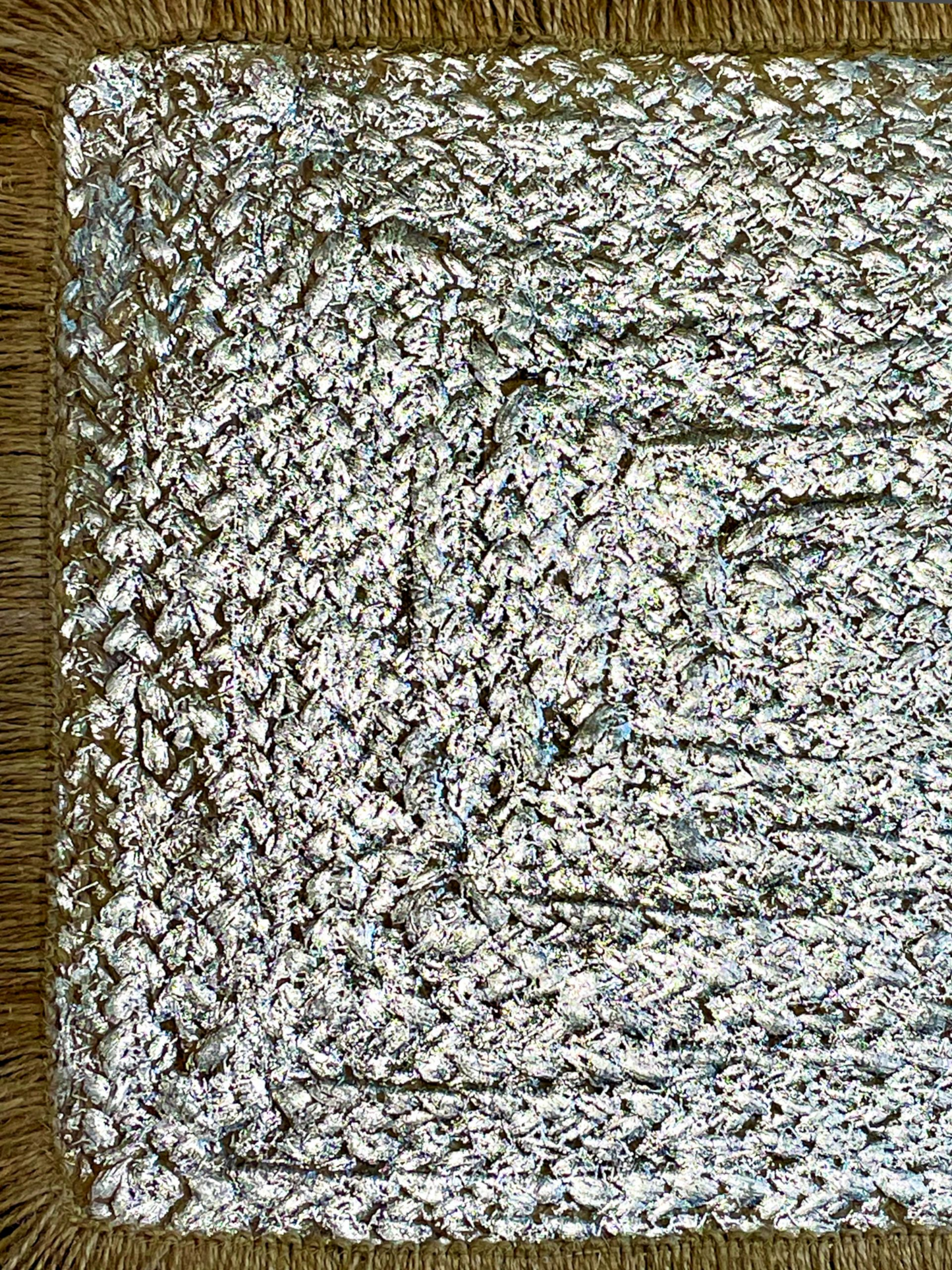 DUSKRA REC. TABLE MAT METALIC SILVER (PER PC)