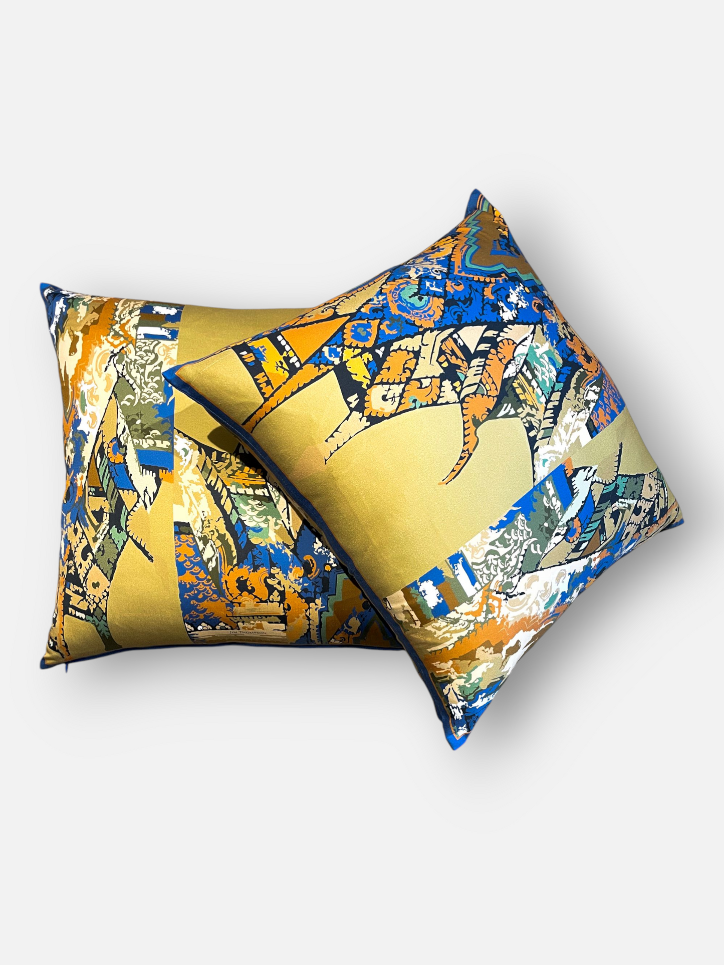 RUZANTRA SILK CUSHION GOLD 18 x 18 IN