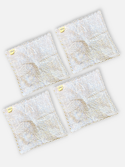 BIANCO COCKTAIL NAPKIN SOFT WHITE (SET OF 4)