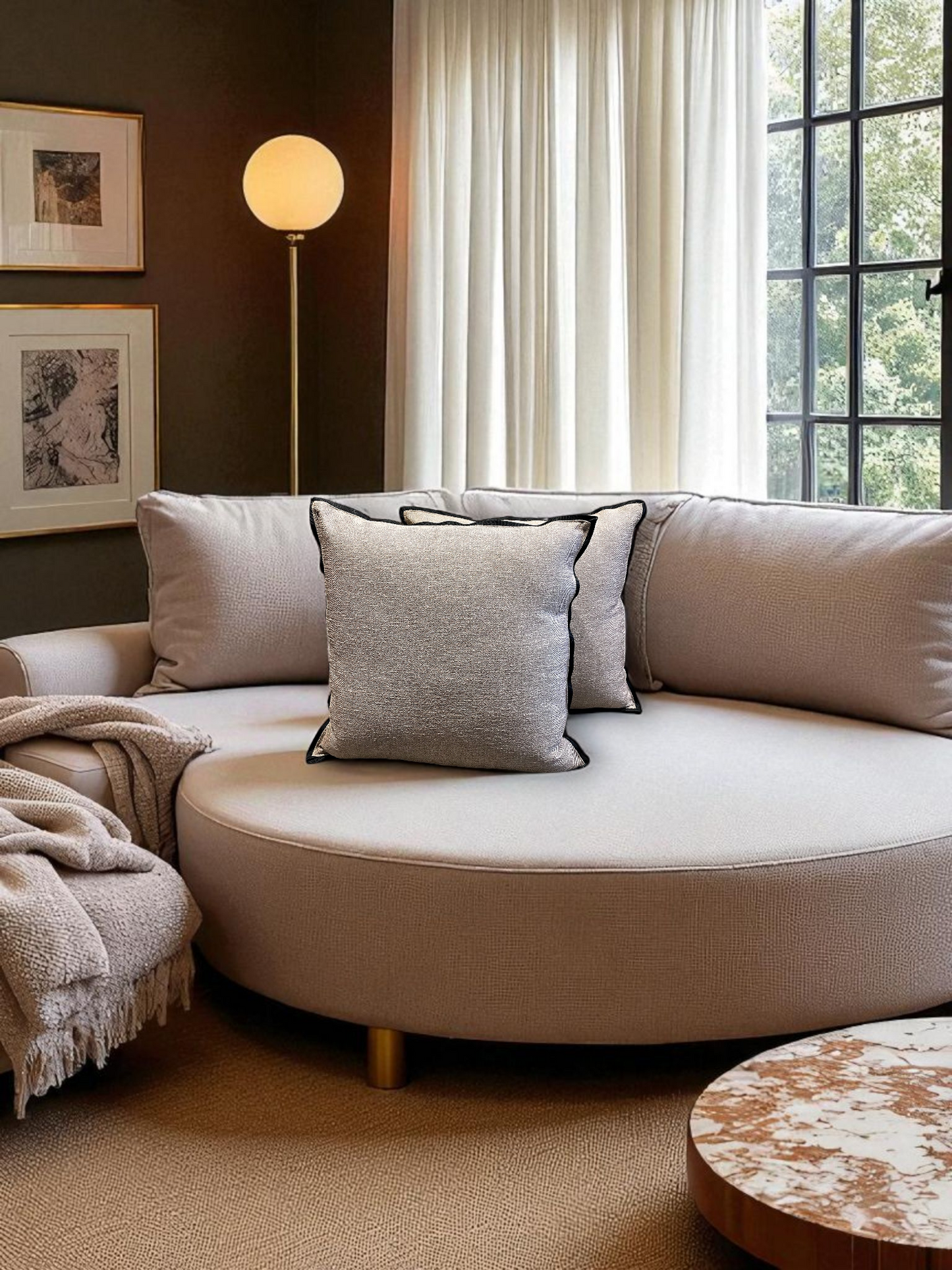 NORTHGRAY CUSHION GREY 18 x 18 IN