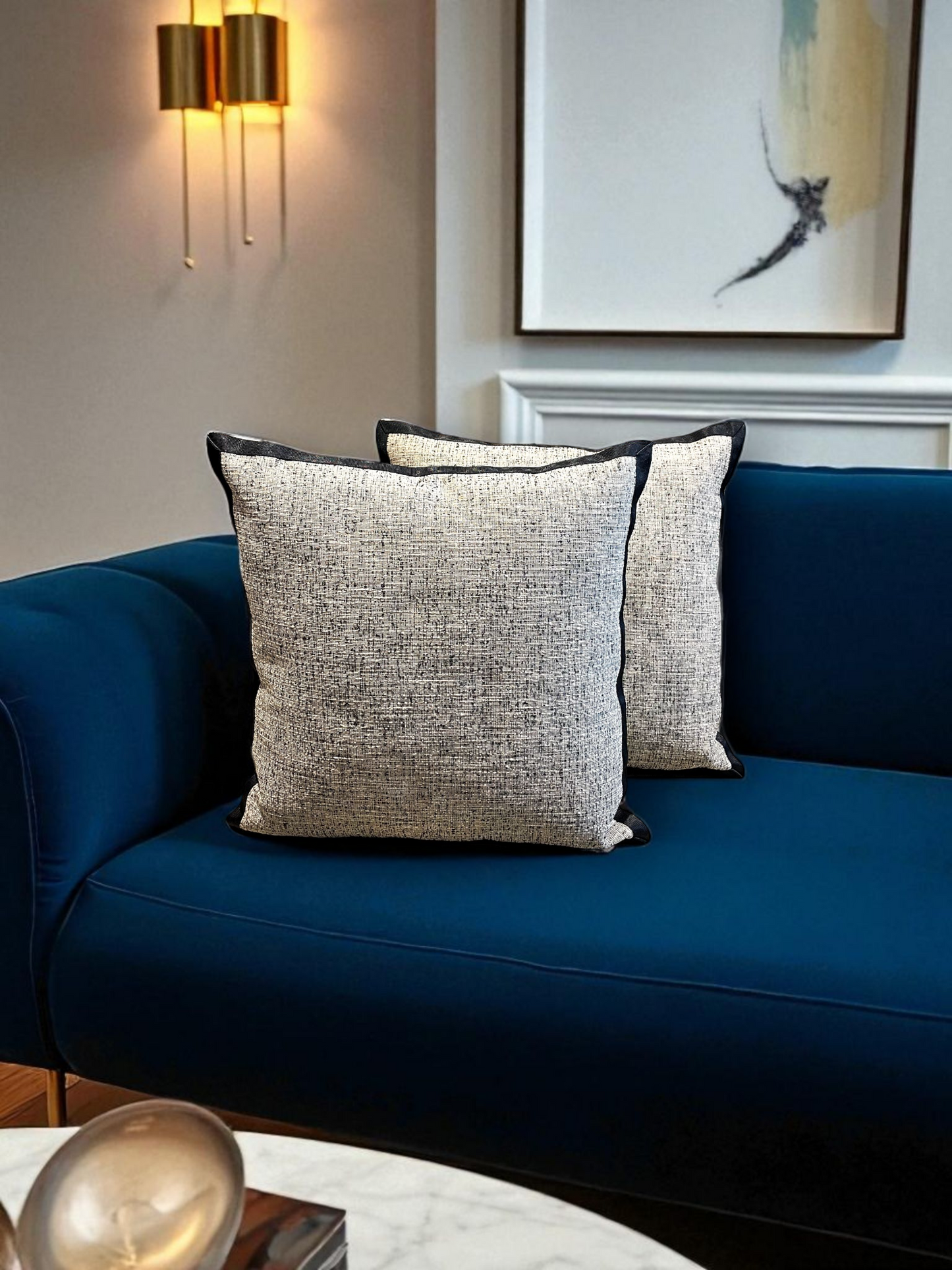 RAVELSTONE CUSHION CHARCOAL 18 x 18 IN