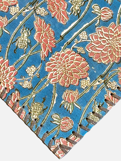 DAHLIA TABLE MAT TURQUOISE BLUE (PER PC)