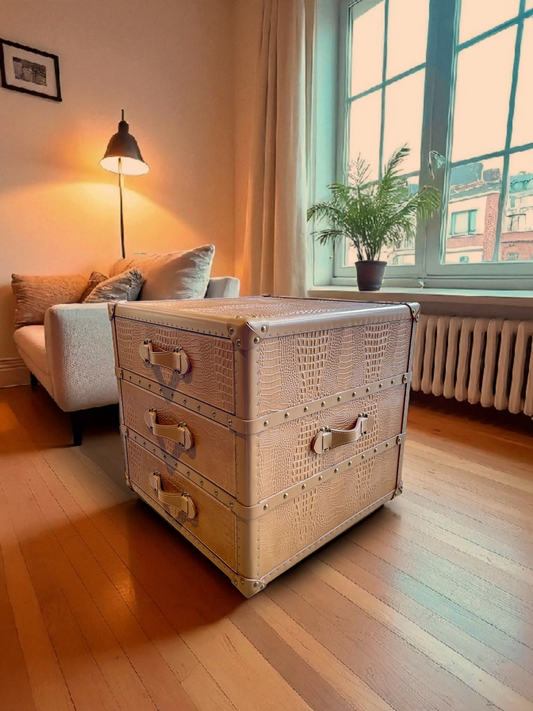 JANE LEATHER TRUNK