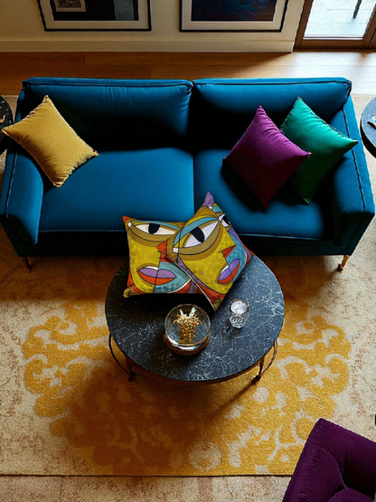DORADO FACE CUSHION MULTI COLOUR 18 x 18 IN