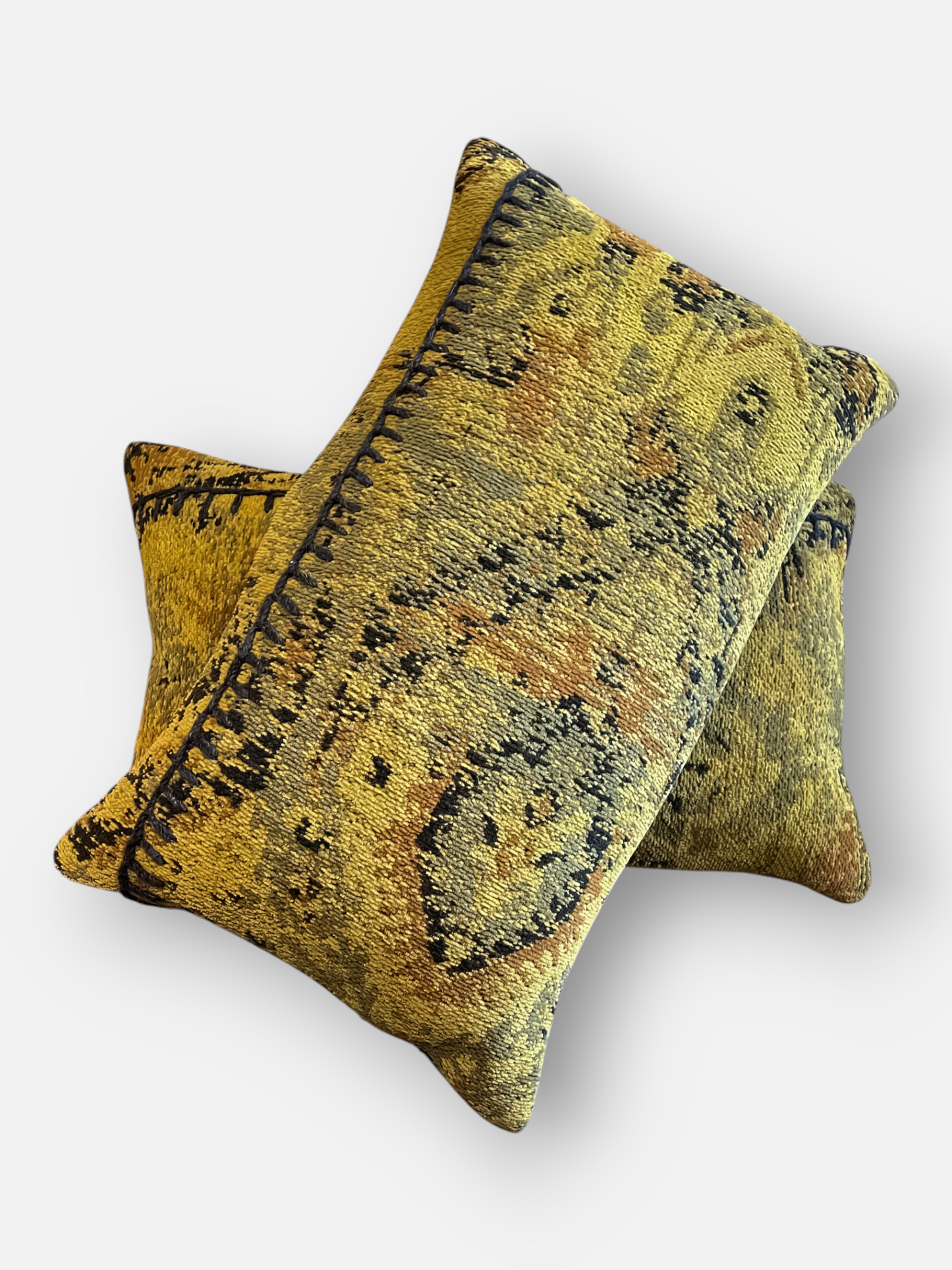 DORELL OCHRE LUMBER CUSHION OCHRE YELLOW 23 x 14 IN