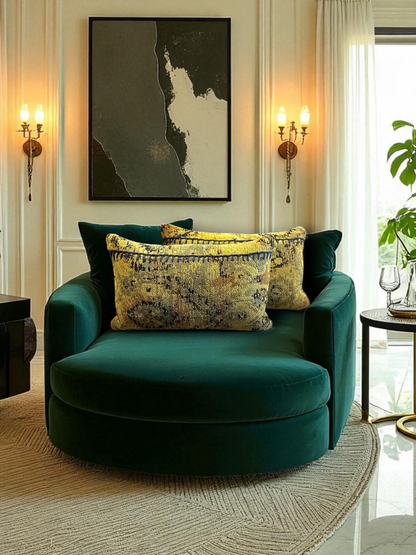 DORELL OCHRE LUMBER CUSHION OCHRE YELLOW 23 x 14 IN
