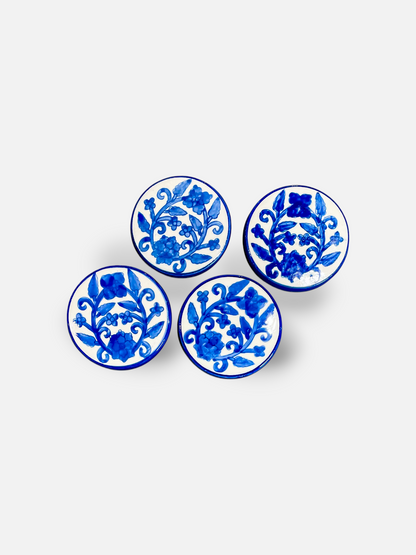 BLUE LEAF COASTER (SET OF 4)