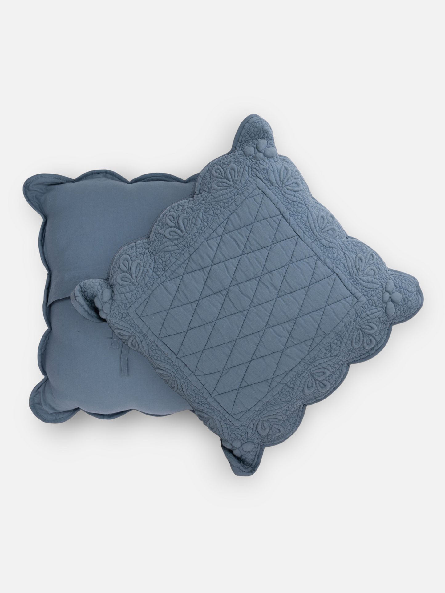 DELFINA CUSHION SLATE BLUE 20 x 20 IN