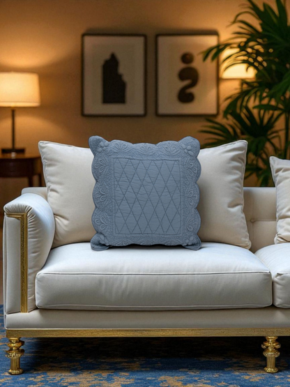 DELFINA CUSHION SLATE BLUE 20 x 20 IN