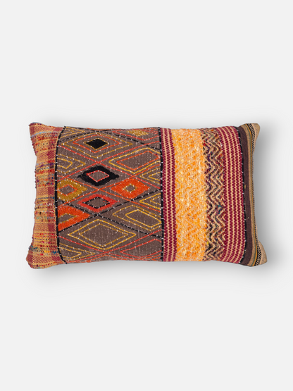 DESIRA LUMBER CUSHION BURNT ORANGE 24 x 15 IN