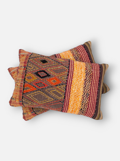 DESIRA LUMBER CUSHION BURNT ORANGE 24 x 15 IN