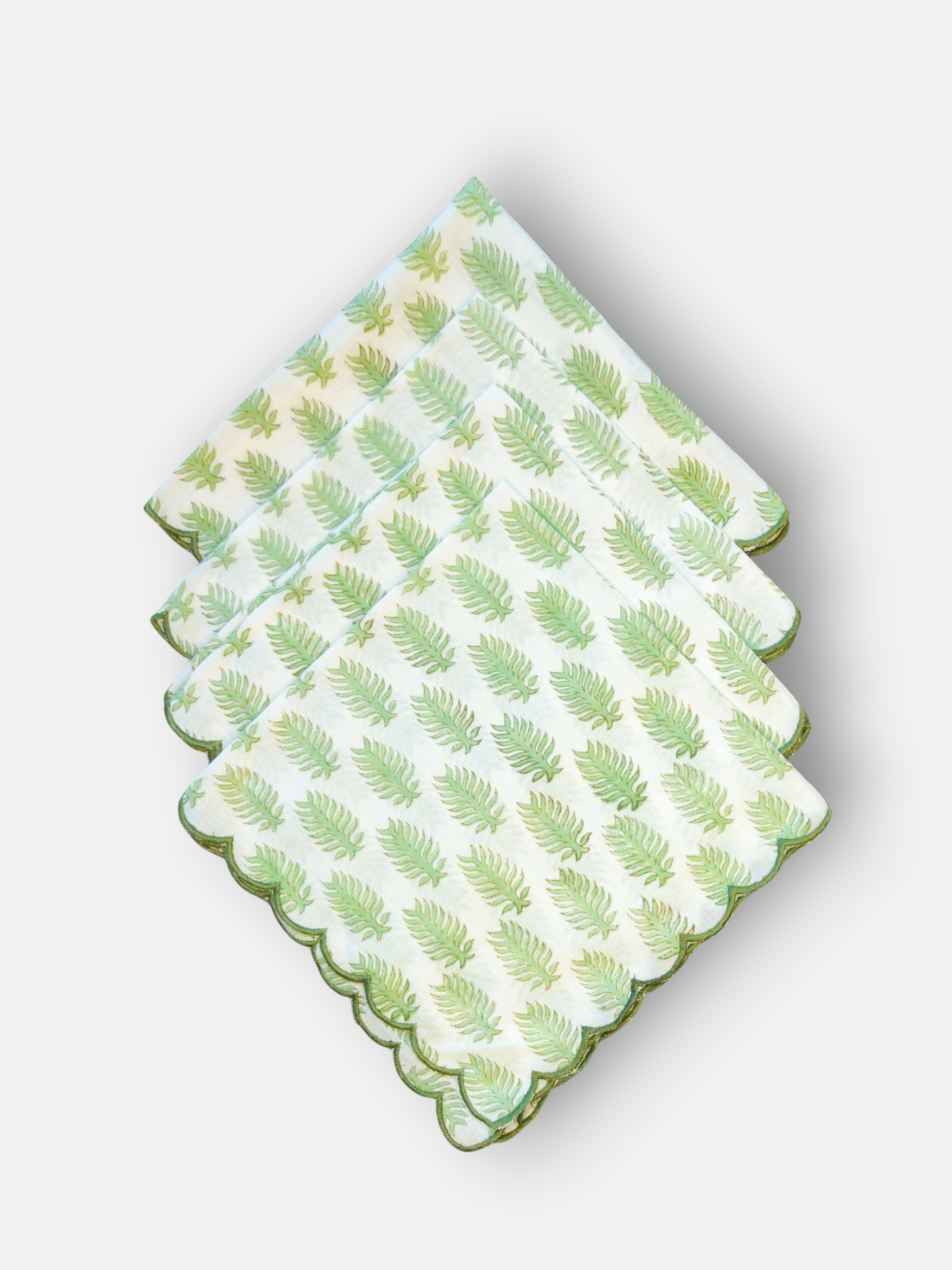 FERN & WHISPER DINNER NAPKIN SOFT SAGE GREEN (PER PC)