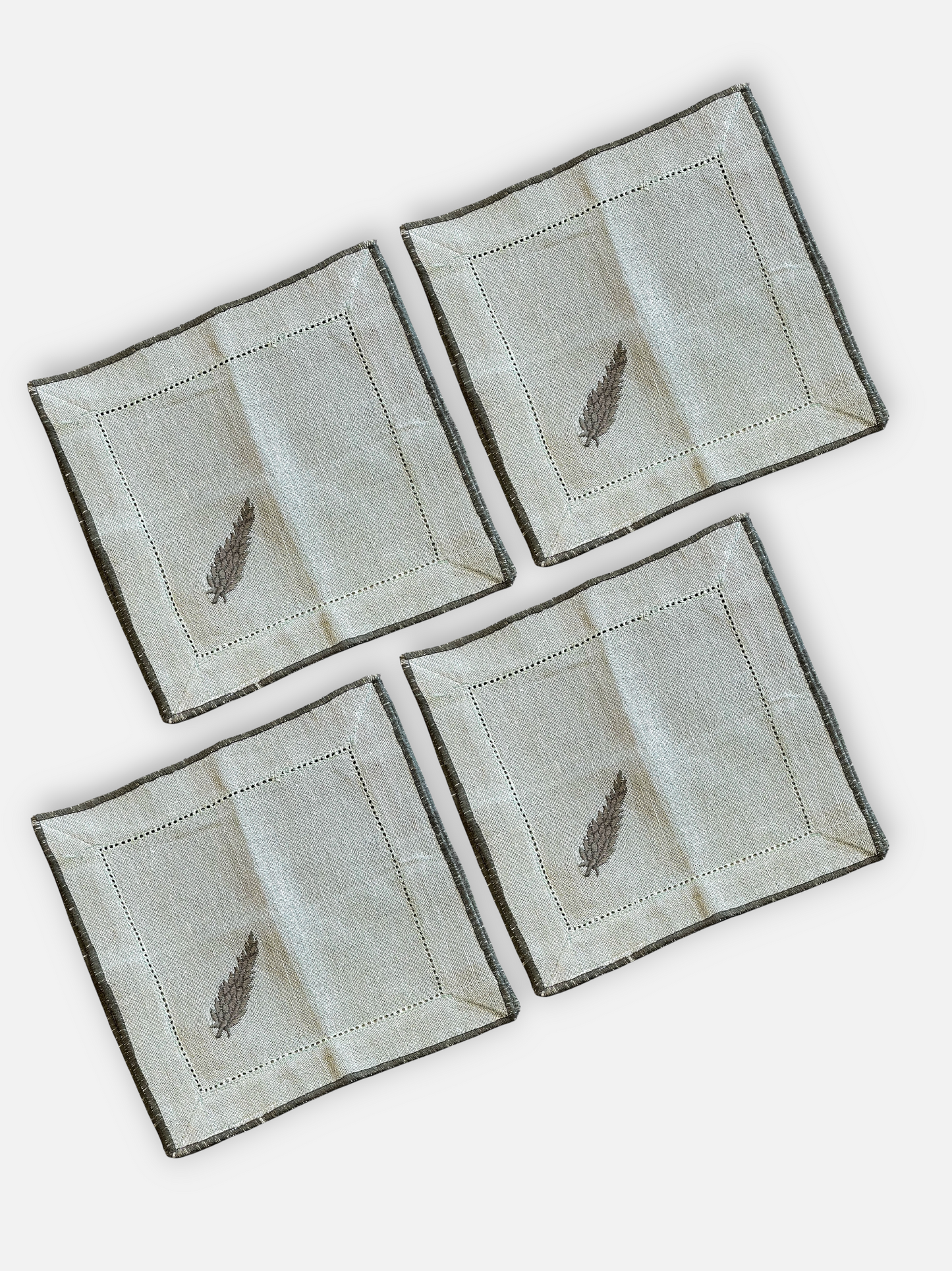 MONTCLAIR COCKTAIL NAPKIN OLIVE GREEN (SET OF 4)